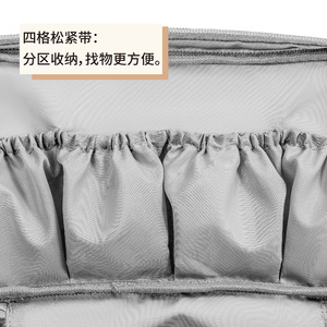 Clothing Organizer Underwear Storage Bag Silver Gray Rectangle Trip Use Portable <b>Waterproof</b> Bra <b>Sock</b> Organizer - Product Image 4