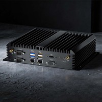 Mini PC Industrial sin Ventilador Barato, I5-7200U/8250U/8130U Quad Core, DDR4, WiFi5, 6COM, Doble Lan, Mini Computadora 24x7 con Watchdog