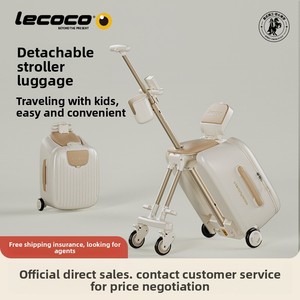 Lecoco Maleta de Viaje Multifuncional PP para Bebés, Caja de Almacenamiento con Ruedas, Capacidad de 20 Pulgadas, Maleta Portátil para Niños - Product Image 5