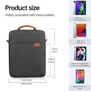 Borsa a tracolla in pelle stile business semplice per <span class=keywords><strong>iPad</strong></span> e tablet da 9,7 pollici/11 pollici, e laptop - Product Image 6