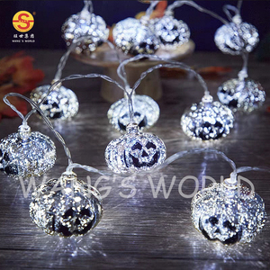 Guirnalda de luces LED decorativas de Halloween, luces de calabaza galvanizadas coloridas, plástico para decoración de <span class=keywords><strong>casa</strong></span> embrujada, habitación - Product Image 3