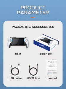 Console de jeu portable <span class=keywords><strong>X17</strong></span> Écran IPS de 4.3 pouces Lecteur de jeu vidéo portable Console de jeu HD - Product Image 6