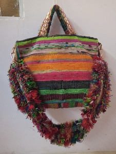 Sac fourre-tout en cuir véritable pour femmes, style bohème fait main, design perlé, embellissement en coquillage, fermeture à glissière, style décontracté plage, KAMARVY - Product Image 4