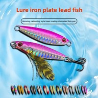 Leurre Micro Jig en Plomb de Haute Qualité 7g-30g avec Hameçons et Plumes pour la Pêche en Eau Douce et Salée