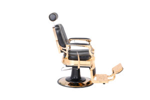 Nhà máy trực tiếp bán buôn tùy chỉnh vàng da tổng hợp Chassis đương đại cắt tóc ghế thủy lực nâng cạo râu - Product Image 4