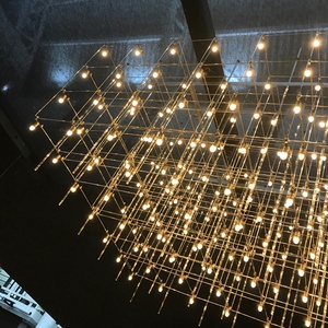 Lampe led suspendue au Design moderne, en forme de Cube avec gravure d'images, grand luminaire décoratif d'intérieur, éclairage industriel - Product Image 6