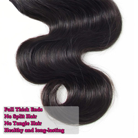 Extensions de cheveux humains vierges Remy naturels noirs ondulés, double épaisseur, vente en gros, fournisseur d'usine