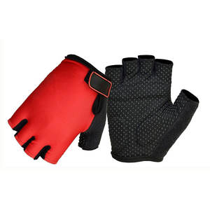 Gants de cyclisme demi-doigts de haute qualité avec coussinet en mousse antidérapante à prix économique fabriqués au Pakistan - Product Image 2