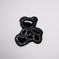 Patchs en broderie faits à la main, 50 pièces, Style ours à coudre, paillettes perlées scintillantes pour vêtements et chaussures