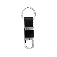 Porte-clés personnalisé en cuir PU de haute qualité avec logo gravé au laser, accessoire de clés de voiture pour hommes et femmes, petit cadeau