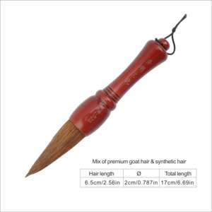 Artsecret 1 <span class=keywords><strong>pinceau</strong></span> d'écriture <span class=keywords><strong>de</strong></span> calligraphie traditionnelle pour caractères plus grands, <span class=keywords><strong>pinceau</strong></span> artistique à manche court en bois BW-525 - Product Image 6