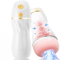 Masturbador Masculino de Bolsillo con 7 Vibraciones y Succión, Textura Realista en 3D, Ecológico, 100% Impermeable