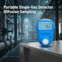 Detektor Gas Tunggal Portabel, Monitor CO2, Alarm Gas Anti Ledakan IP66 untuk O2 EX H2S