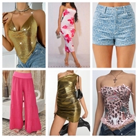 Nouvelle vente de liquidation de vêtements, hauts décontractés, robes, t-shirts, shorts, vêtements pour femmes, lot de vêtements mixtes, vêtements mixtes bon marché pour femmes