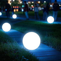 Boule lumineuse LED imperméable à 16 couleurs, lampe solaire pour piscine extérieure, lumière de Noël