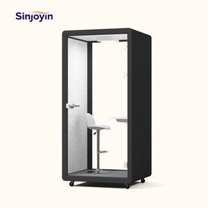 Cabina Insonorizzata per Ufficio, Pod per Riunioni Silenziose, Cabina Telefonica Singola con Isolamento Acustico, Cabine per Studi di Registrazione - Product Image 2