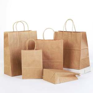 Bolsas de Papel Kraft Marrón con Asas, Bolsas de Papel para Comida para Llevar de Restaurantes, Bolsas de Embalaje para Entrega, Ofrecemos Servicios Personalizados. - Product Image 6