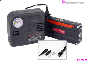 Переносное автомобильное зарядное устройство для аккумулятора, 12 В, 12000 мАч, с воздушным насосом - Product Image 3