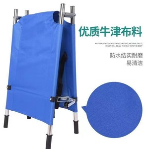Monte-escalier portable Jiaxin à deux plis en acier et alliage d'aluminium pour secours d'urgence et premiers secours - Product Image 1