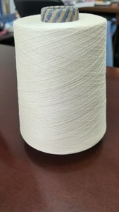 ピュアコットン糸とかしピマ糸編み有機リサイクルホワイトコンパクトリングスピンドル手袋靴下素材 - Product Image 5