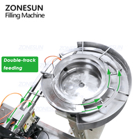 Machine de remplissage et de bouchage automatique de flacons en verre pour parfum ZONESUN ZS-AFC17 avec pompe céramique et trieuse de flacons
