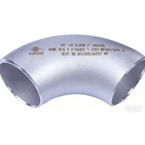 Codo de tubería soldado de acero inoxidable de 90 grados de radio largo, fabricado en Vietnam, resistente a la corrosión, superficie lisa para tuberías - Product Image 1