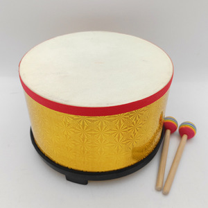 Wholesale Orff Musical Percussion Instrument 10-Inch Sheepskin Hand <b>Drum</b> Toy Ground <b>Drum</b> with 2 Sticks Educational Musical - Product Image 3