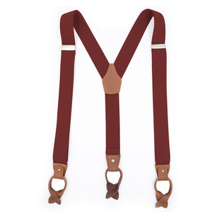 Venta Directa de Fábrica OEM: Cinturón de Cuero con Presillas para <span class=keywords><strong>Tirantes</strong></span>, 35 mm de Ancho, Parche de Cuero Marrón para <span class=keywords><strong>Tirantes</strong></span> de Prendas - Product Image 5