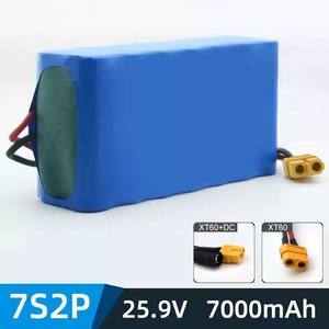 18650 3500mAh 7S2P 25.9V 7AHリチウムイオン円筒型バッテリーパックPCM付き、教育ロボット用バランス充電 - Product Image 5