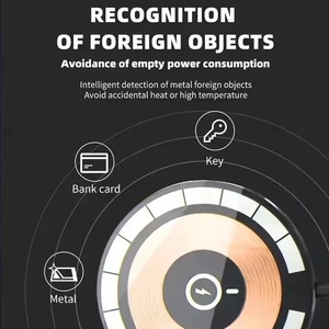 Cargador inalámbrico magnético de carga rápida 2 en 1, adaptador de inducción rápida transparente para teléfono Samsung Android iPhone 15 - Product Image 2