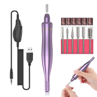 Moteur sans brosse de lime à ongles électrique professionnelle portative pour le salon de manucure à la maison avec le polissage d'ongles de gel