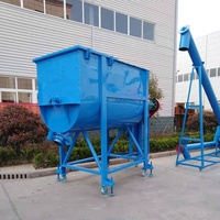 Mélangeur horizontal à ruban pour poudre de mastic, sable et ciment, capacité 300L, 500L, 700L, 1000L, pour stabilisateur de sol