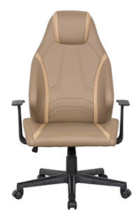 Silla de Oficina Ergonómica de Cuero Sintético, Silla de Escritorio para Computadora con Altura de Asiento Ajustable para Trabajo Profesional de Oficina - Product Image 6