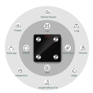 Báscula Digital Inteligente de Grasa Corporal EB8204, 180 kg/100 g, Sincronización con Aplicación Bluetooth, Vidrio Templado de 6 mm, Certificación CE, ROHS, FCC - Product Image 4