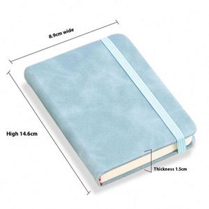 <b>Notebooks</b> Wholesale A7 Portable Business <b>Notebook</b> Stationery <b>Cute</b> Small Size Leather Hardcover Elastic Band Paper 100 Sheets - Product Image 4