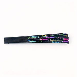 Stargift Hot Éventail pliant de 13 pouces en PVC transparent avec <span class=keywords><strong>film</strong></span> holographique réfléchissant, grand éventail de Kung Fu pour la danse en ligne - Product Image 5