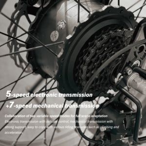 YIMI B06 Fatbike E-Bike for Adults Strong <b>Frame</b> 7 Speed Lithium Battery 20*3.0 <b>Fat</b> Tire YIMI B06 3.0 Inch <b>Fat</b> Tire Doubled Groun - Product Image 6