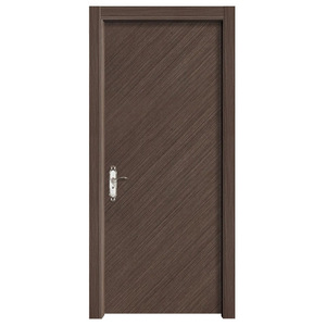 Puerta Interior Minimalista de Madera Contrachapada Sólida con Aislamiento Acústico para Sala de Estar, Apertura Manual, Superficie Acabada - Product Image 6