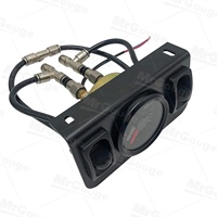 Bloc de collecteur de suspension pneumatique universel MrGauge avec manomètre à double aiguille et interrupteurs, 200 PSI max, pour modification automobile
