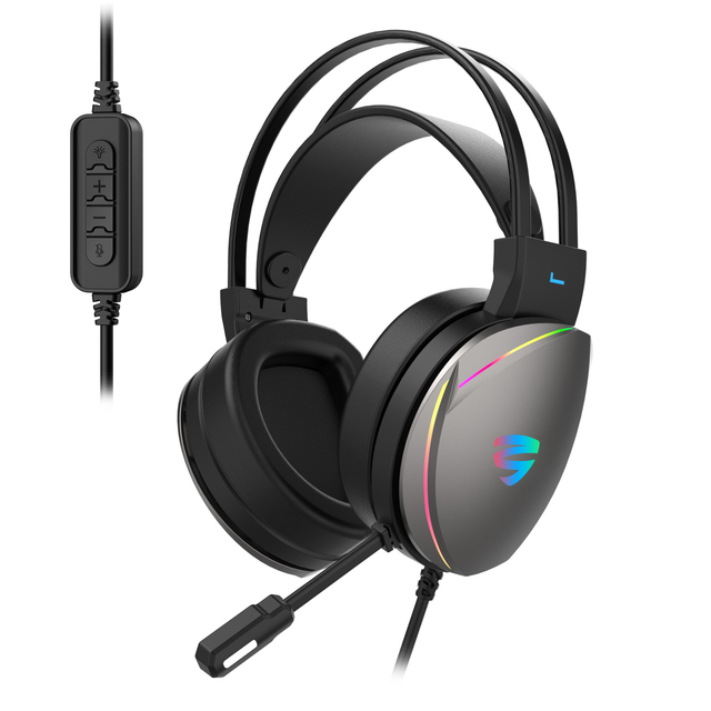 Gaming Headset with Mic Factory Direct Sale Latest Rgb Custom Gaming Headset Adjustable Headband Head Mounted Gaming Earphone