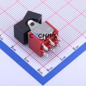 MR-0-202-A01-0000-RS Rocker Switch Through hole Component (THT) Switch Concave Bend Solder Tab Black 2A - Product Image 1