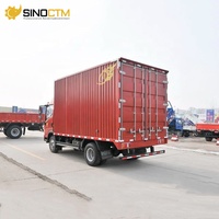 Camionnette Sinotruk Howo 4x2 légère à bas prix, 1-3 tonnes, moteur diesel, petit camion de fret à carrosserie fermée, à vendre