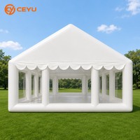 Ceyu Carpa Inflable Blanca Grande Portátil para Bodas, Iglesia, Fiestas, Alquiler al por Mayor para Eventos al Aire Libre