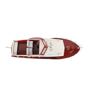 Modèle de yacht de croisière en bois GIA NHIEN, décoration nautique pour la maison ou le bureau, CHRIS CRAFT COMMANDER 1954, artisanat haut de gamme peint à la main - Product Image 1