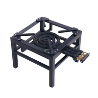 Cuisinière à gaz en fonte à brûleur unique durable Cuisinière de cuisson extérieure pour patio, pelouse et jardin