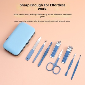 8 Piece Manicure <b>Pedicure</b> <b>Set</b> Stainless Steel Nail Cutter Kit with Travel Case for Men and Women - Product Image 5