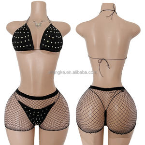 Vadulyer源工厂批发定制热镐水钻异国舞蹈服装加尺码脱衣舞服装 - Product Image 2