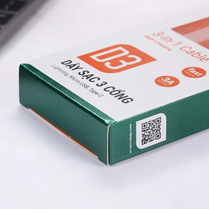 Tùy chỉnh bao bì hộp giấy boxcustom in với móc áo USB Cáp sạc hộp PVC cửa sổ điện thoại Phụ kiện Kraft đóng gói EL - Product Image 6