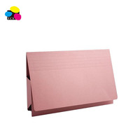 Carpeta de Archivo Expandible de Papel Manila 240GSM Ecológica para Oficina y Escuela, con Media Solapa, para Documentos
