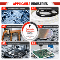 Distributeur de colle rotatif de bureau Kaiwei pour machine d'encapsulation antichoc en silicone AB avec capteur de vibration KW-DJJ331P